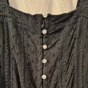 Black Cotton Sundress - 12 - LOFT